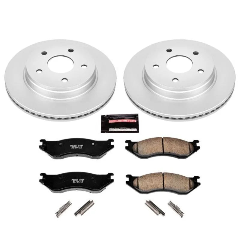 PowerStop Front Z17 Evolution Geomet Coated Brake Kit fits 2002-2006 Dodge DURANGO / Ram 1500 - Main Product View