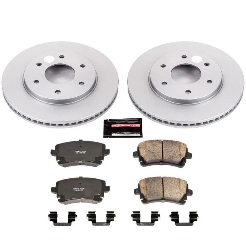 PowerStop Front Z17 Evolution Geomet Coated Brake Kit fits 2004-2005 Infiniti QX56 / 2005 Nissan Armada LE / 2004 Nissan P...