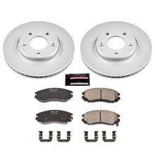 Load image into Gallery viewer, PowerStop Front Z17 Evolution Geomet Coated Brake Kit fits 2004-2006 Hyundai Tiburon - Main Product View