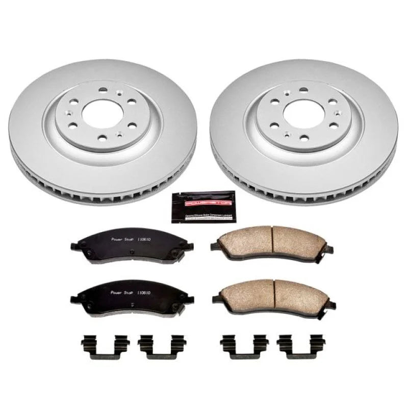 PowerStop Front Z17 Evolution Geomet Coated Brake Kit fits 2004-2009 Cadillac SRX - Main Product View