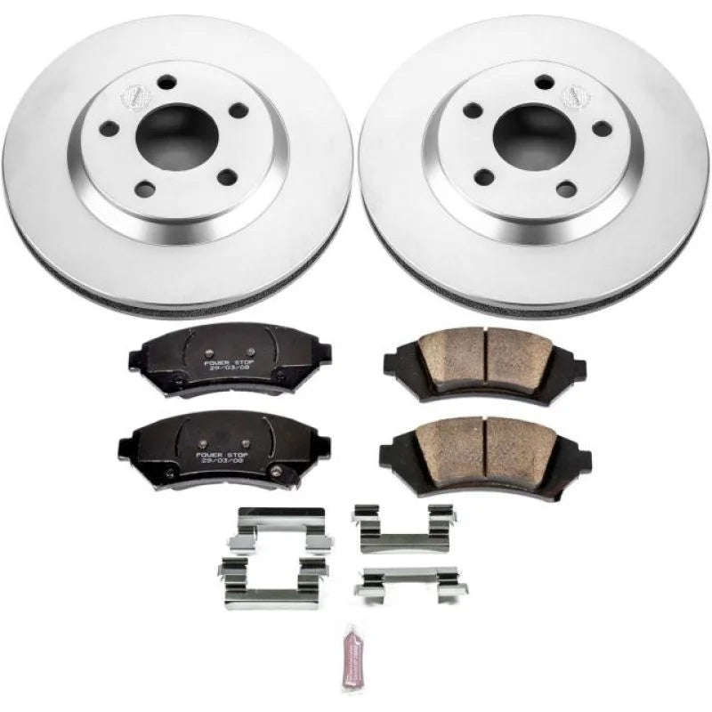 PowerStop Front Z17 Evolution Geomet Coated Brake Kit fits 2005 Buick LeSabre Custom / 2005 Buick Park Avenue / 2005 Cadil...