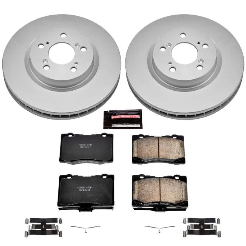 PowerStop Front Z17 Evolution Geomet Coated Brake Kit fits 2005-2012 Acura RL - Main Product View