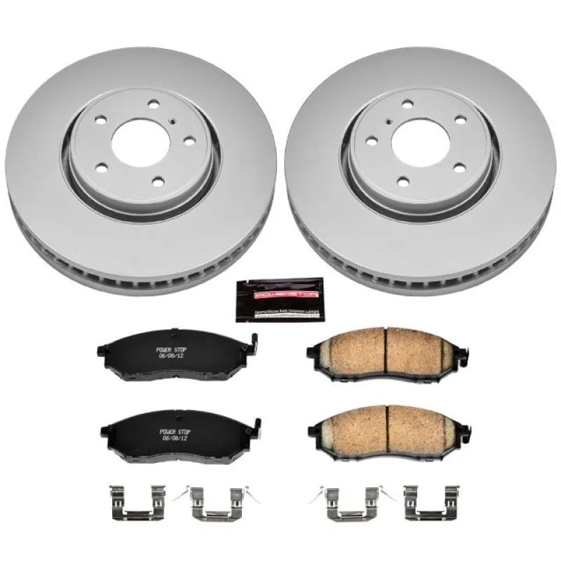 PowerStop Front Z17 Evolution Geomet Coated Brake Kit fits 2005-2012 Infiniti FX35 / 2013 Infiniti FX37 / 2005-2008 Infini...