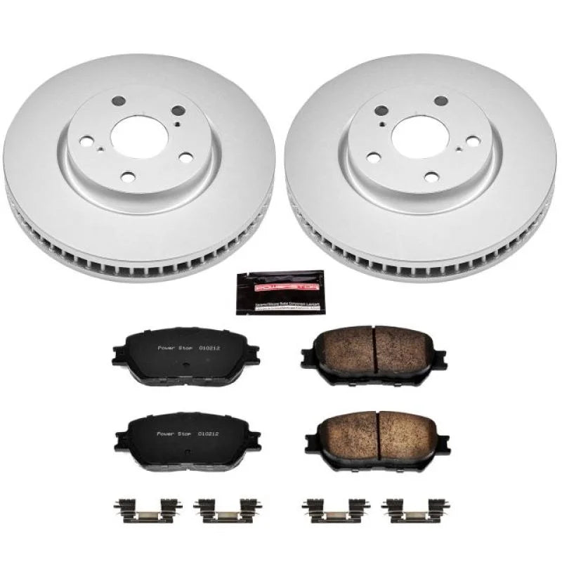 PowerStop Front Z17 Evolution Geomet Coated Brake Kit fits 2006 Lexus GS300 / 2009-2015 Lexus IS250 - Main Product View