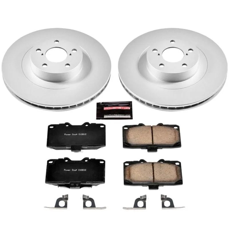 PowerStop Front Z17 Evolution Geomet Coated Brake Kit fits 2006-2007 Subaru Impreza WRX - Main Product View