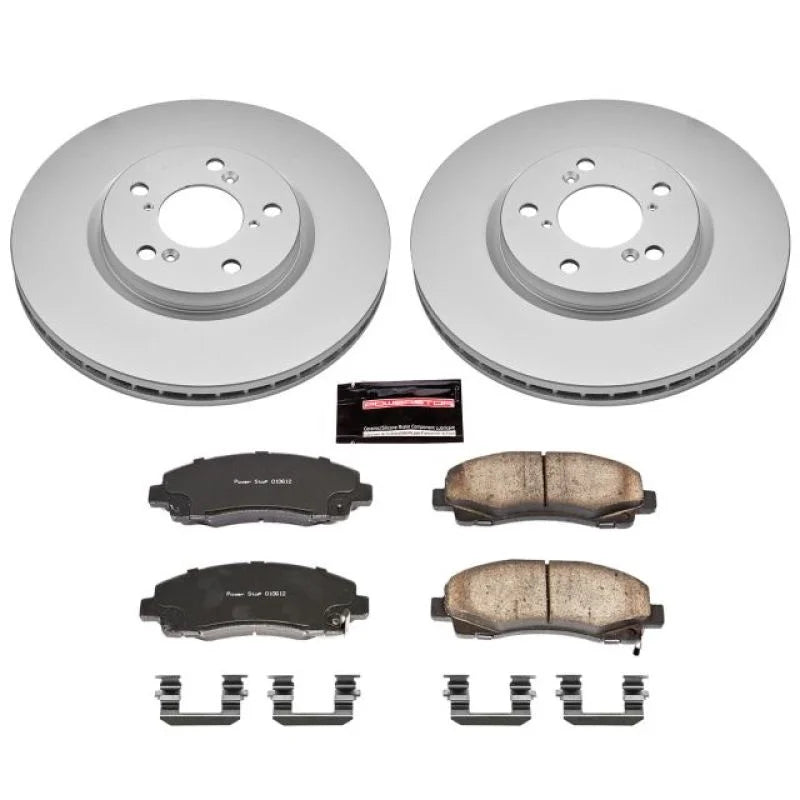 PowerStop Front Z17 Evolution Geomet Coated Brake Kit fits 2006-2011 Honda Ridgeline RT / 2007-2008 Honda Ridgeline Rtx - ...
