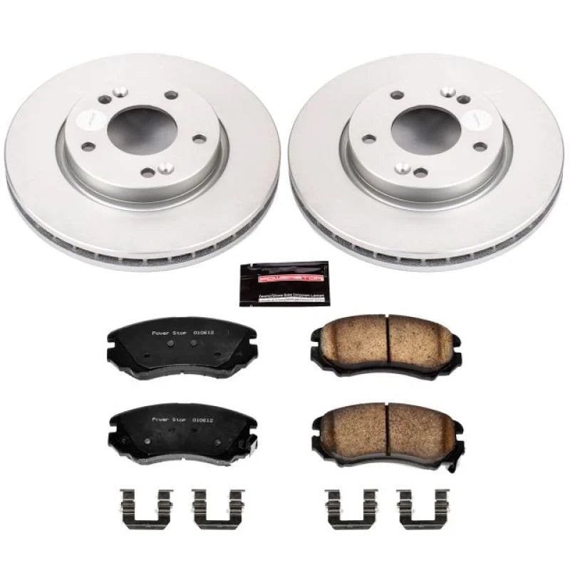 PowerStop Front Z17 Evolution Geomet Coated Brake Kit fits 2007-2010 Hyundai Elantra - Main Product View