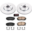 Load image into Gallery viewer, PowerStop Front Z17 Evolution Geomet Coated Brake Kit fits 2007-2010 Kia Rondo EX - Main Product View