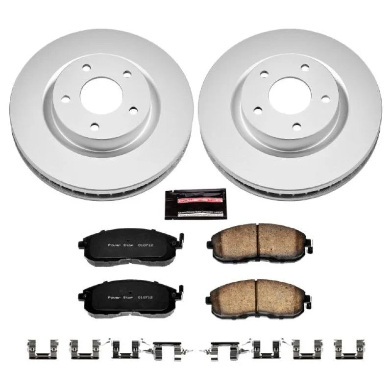 PowerStop Front Z17 Evolution Geomet Coated Brake Kit fits 2007-2012 Nissan Sentra / 2007-2012 Nissan Sentra SE-R - Main P...