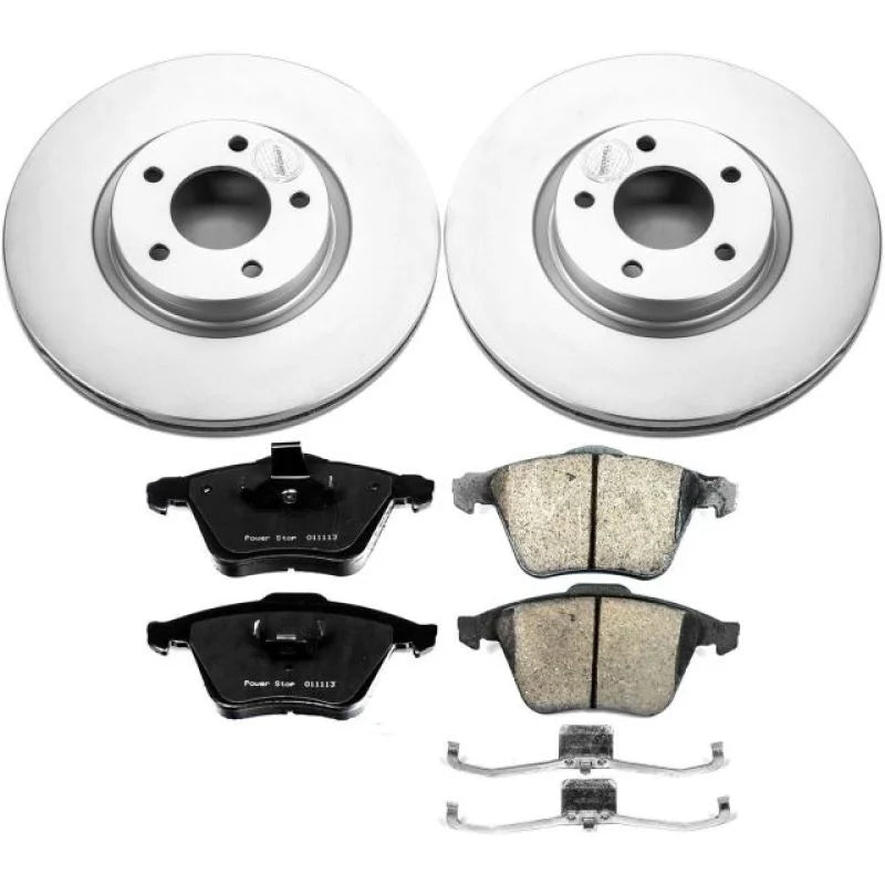 PowerStop Front Z17 Evolution Geomet Coated Brake Kit fits 2007-2013 Mazda 3 Mazdaspeed - Main Product View