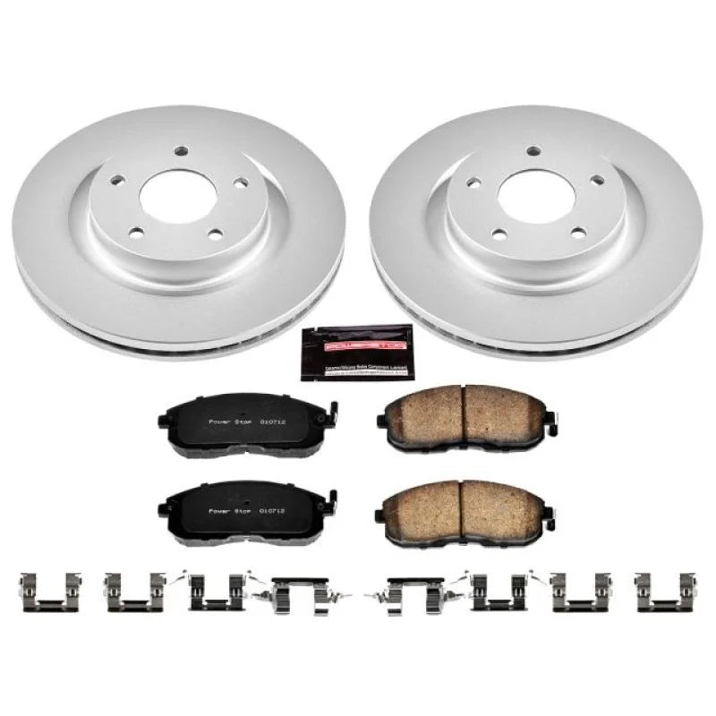PowerStop Front Z17 Evolution Geomet Coated Brake Kit fits 2007-2013 Nissan Altima - Main Product View