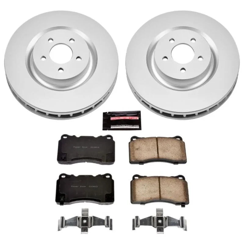 PowerStop Front Z17 Evolution Geomet Coated Brake Kit fits 2007-2014 Ford Mustang - Main Product View
