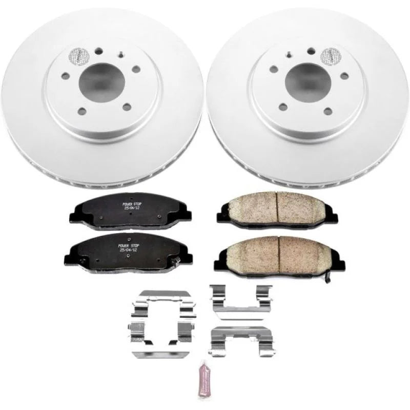 PowerStop Front Z17 Evolution Geomet Coated Brake Kit fits 2009-2011 Cadillac STS / 2009 Cadillac STS PLATINUM - Main Prod...
