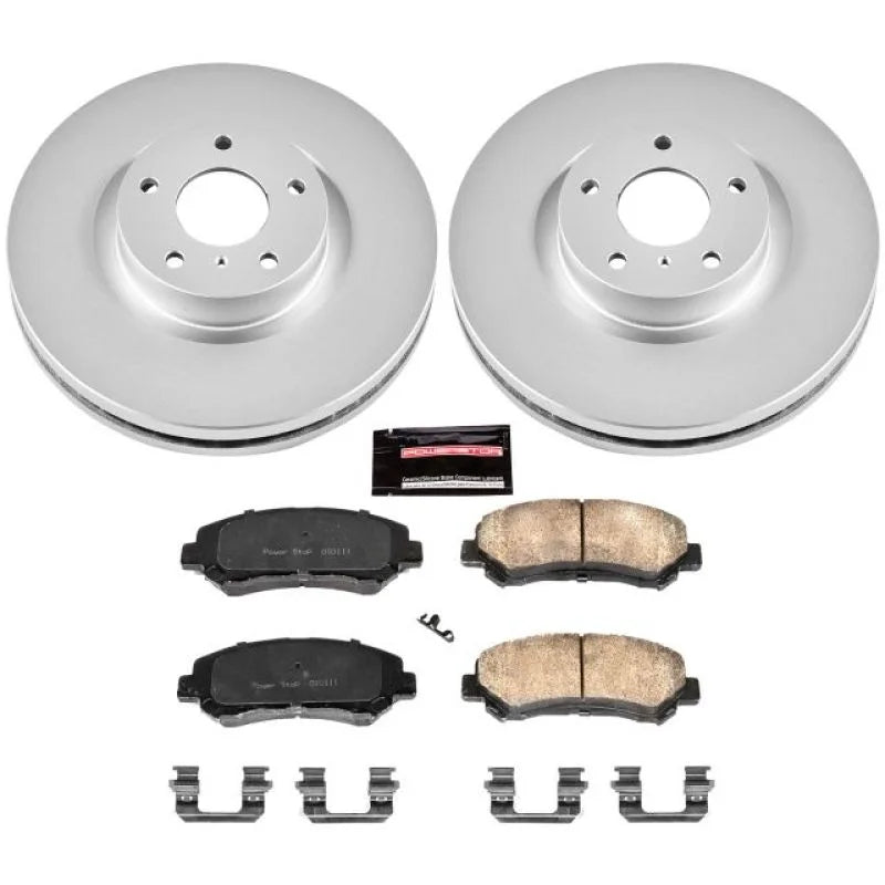 PowerStop Front Z17 Evolution Geomet Coated Brake Kit fits 2009-2014 2016-2023 Nissan Maxima - Main Product View