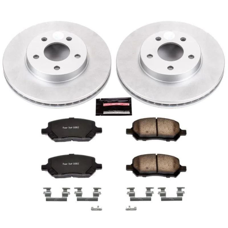 PowerStop Front Z17 Evolution Geomet Coated Brake Kit fits 2010 Chevrolet Cobalt / 2008-2010 Chevrolet Cobalt LS / 2007-20...