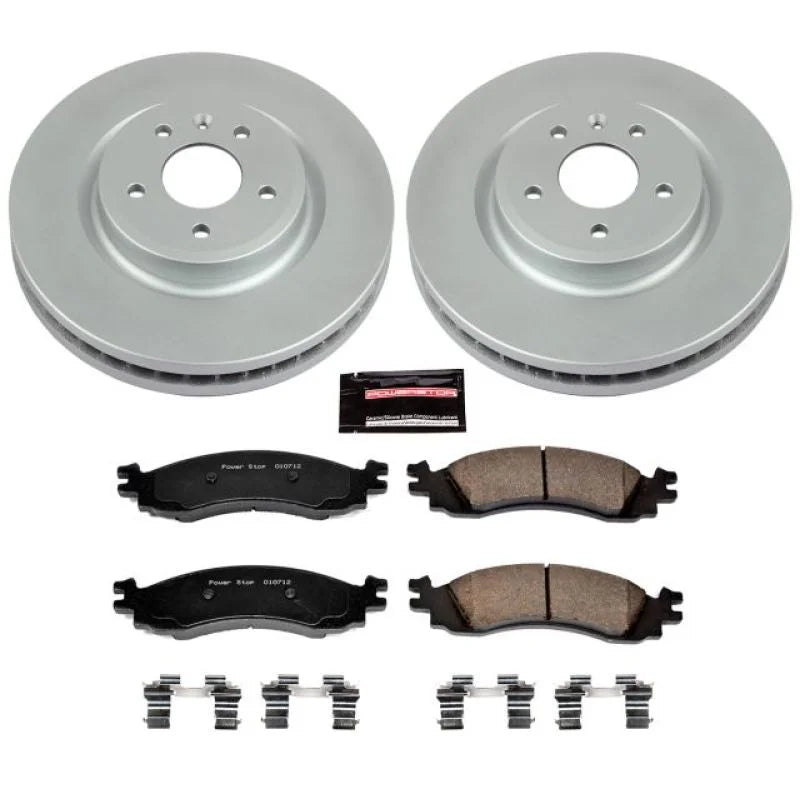 PowerStop Front Z17 Evolution Geomet Coated Brake Kit fits 2010 Ford Taurus SHO - Main Product View