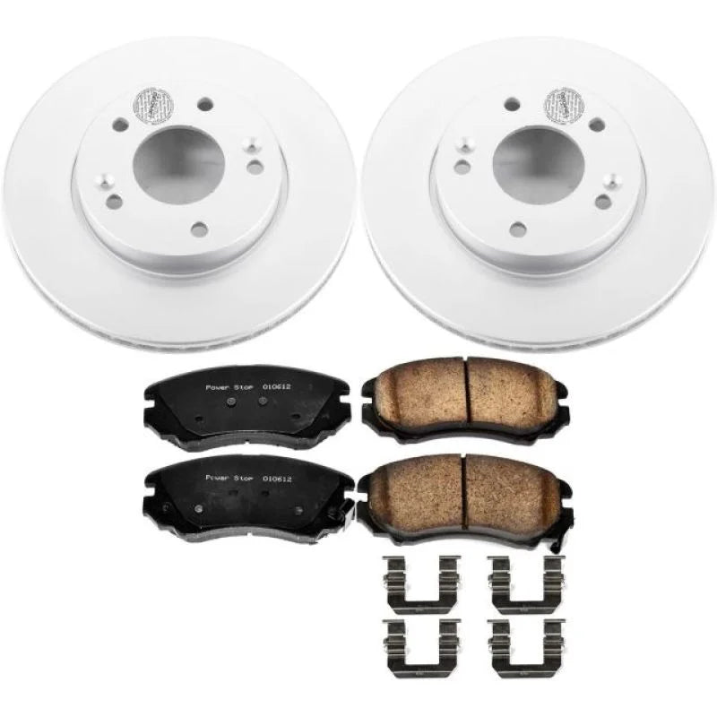 PowerStop Front Z17 Evolution Geomet Coated Brake Kit fits 2010-2011 Kia Soul - Main Product View