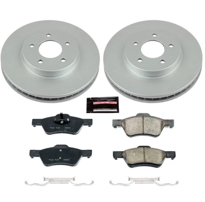 PowerStop Front Z17 Evolution Geomet Coated Brake Kit fits 2010-2012 Ford Escape / 2010-2012 Ford Escape LIMITED / 2010-20...