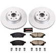 Load image into Gallery viewer, PowerStop Front Z17 Evolution Geomet Coated Brake Kit fits 2010-2016 Cadillac SRX / 2011 Saab 9-4X Aero - Main Product View