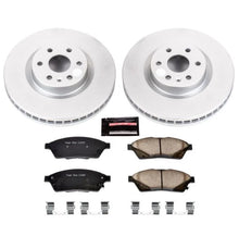 Load image into Gallery viewer, PowerStop Front Z17 Evolution Geomet Coated Brake Kit fits 2010-2016 Cadillac SRX / 2011 Saab 9-4X Aero - Main Product View