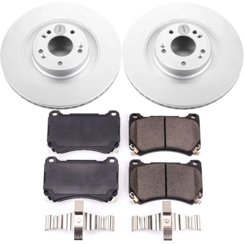 PowerStop Front Z17 Evolution Geomet Coated Brake Kit fits 2011 Hyundai Equus / 2012-2014 Hyundai Genesis - Main Product View