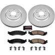 Load image into Gallery viewer, PowerStop Front Z17 Evolution Geomet Coated Brake Kit fits 2011-2012 Ford Taurus SHO - Main Product View