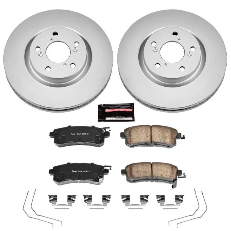 PowerStop Front Z17 Evolution Geomet Coated Brake Kit fits 2011-2014 Honda Odyssey EX - Main Product View