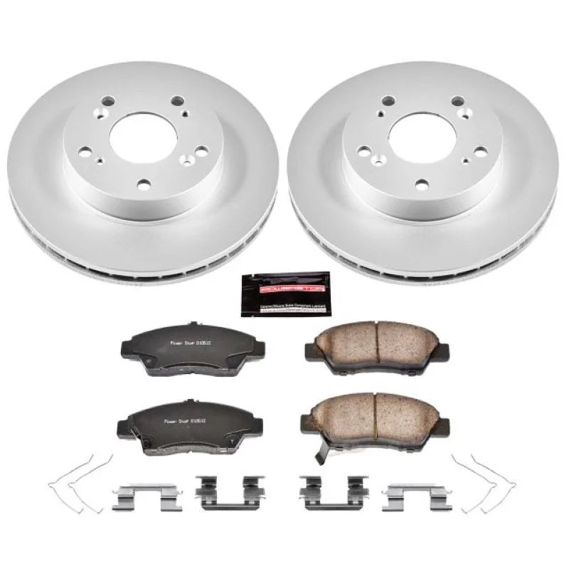 PowerStop Front Z17 Evolution Geomet Coated Brake Kit fits 2011-2015 Honda CR-Z - Main Product View