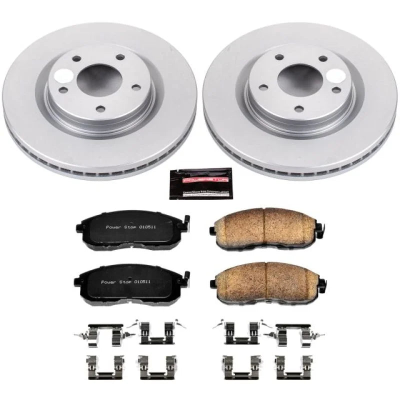 PowerStop Front Z17 Evolution Geomet Coated Brake Kit fits 2011-2018 Nissan Juke / Sentra - Main Product View