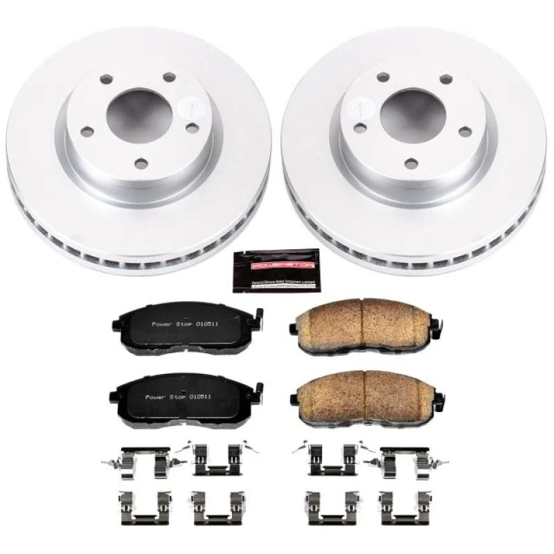 PowerStop Front Z17 Evolution Geomet Coated Brake Kit fits 2013-2019 Nissan Sentra - Main Product View