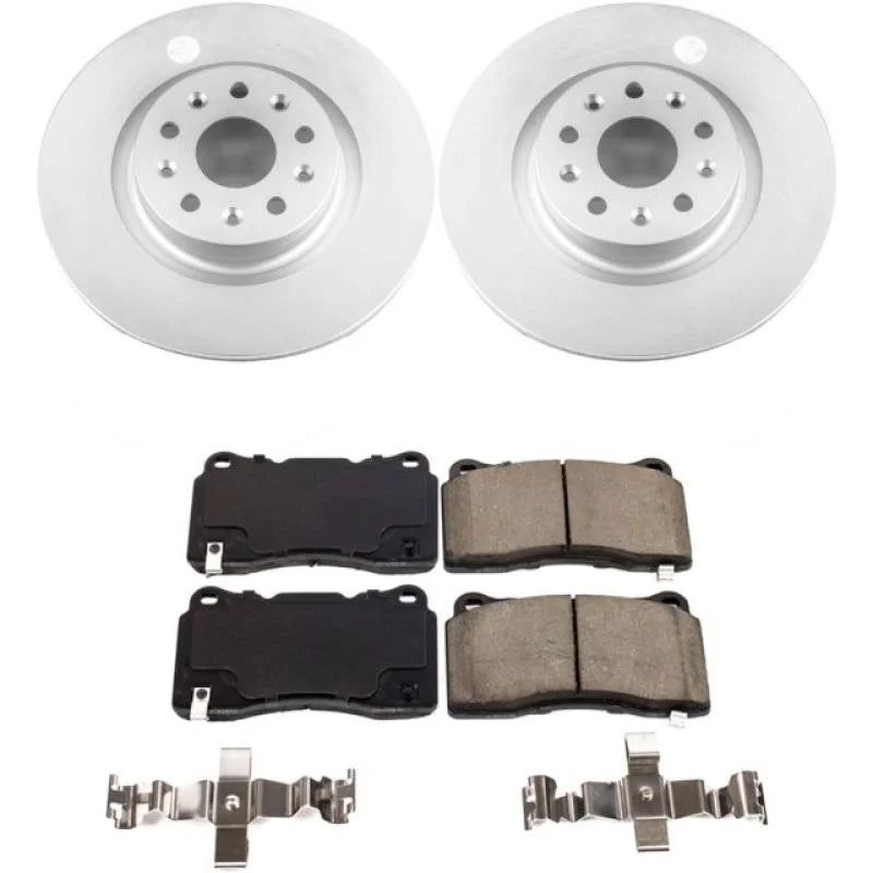 PowerStop Front Z17 Evolution Geomet Coated Brake Kit fits 2014-2019 Cadillac CT6 / CTS - Main Product View