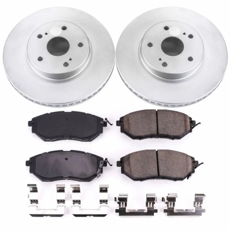 PowerStop Front Z17 Evolution Geomet Coated Brake Kit fits 2015 Subaru Legacy 2.5I - Main Product View