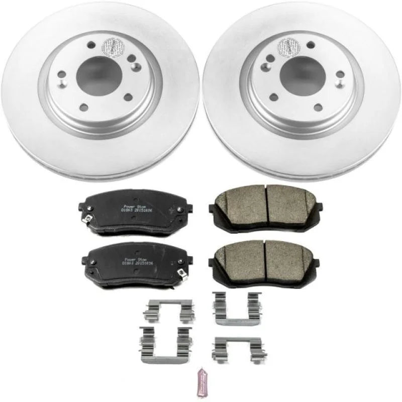 PowerStop Front Z17 Evolution Geomet Coated Brake Kit fits 2015-2016 Hyundai Sonata ECO - Main Product View