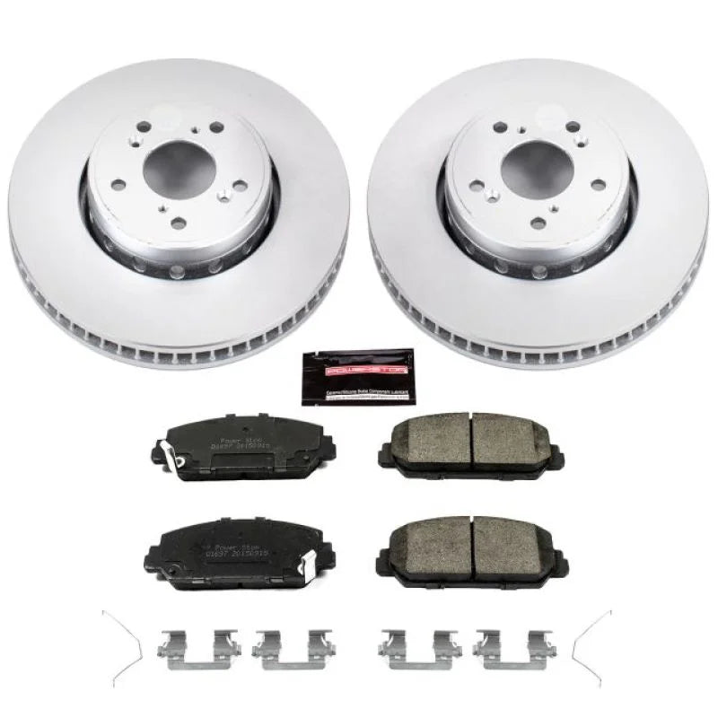 PowerStop Front Z17 Evolution Geomet Coated Brake Kit fits 2016 Acura ILX / 2013-2018 Acura RDX - Main Product View