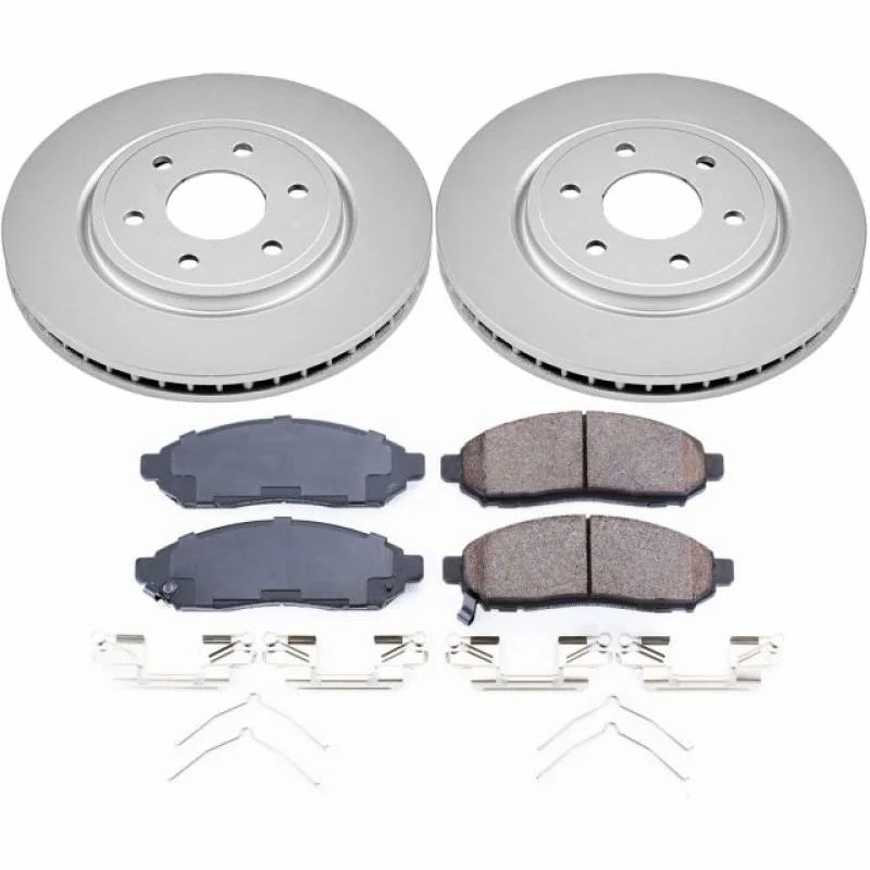 PowerStop Front Z17 Evolution Geomet Coated Brake Kit fits 2016-2024 Nissan Frontier - Main Product View