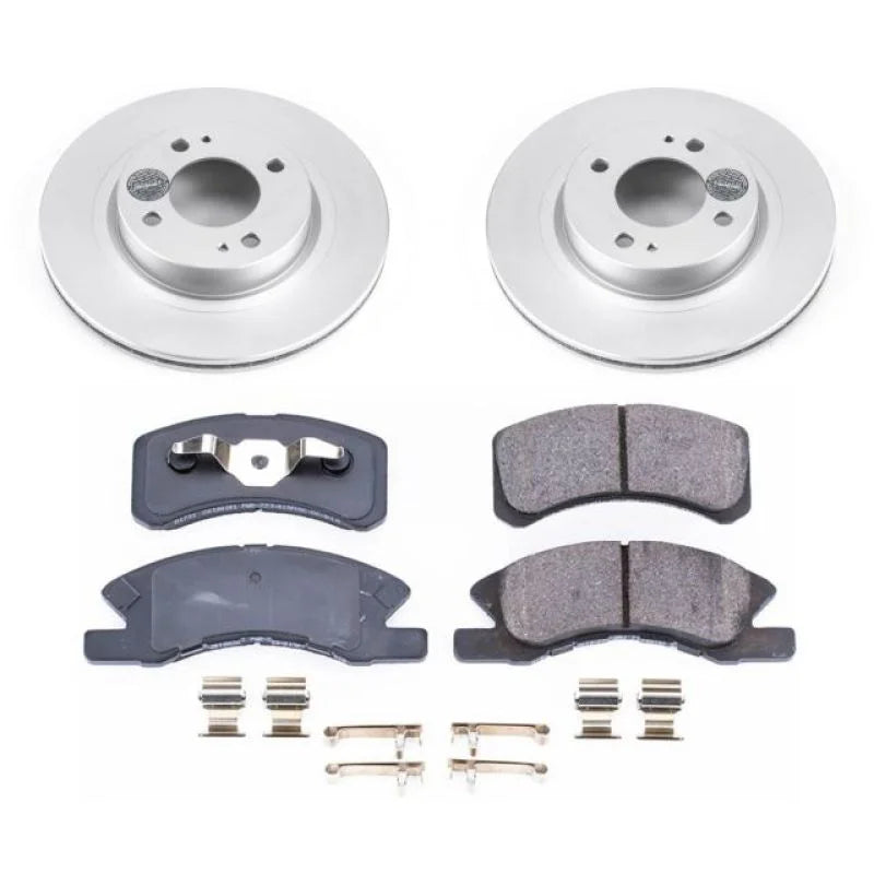 PowerStop Front Z17 Evolution Geomet Coated Brake Kit fits 2017-2024 Mitsubishi Mirage / Mirage G4 - Main Product View