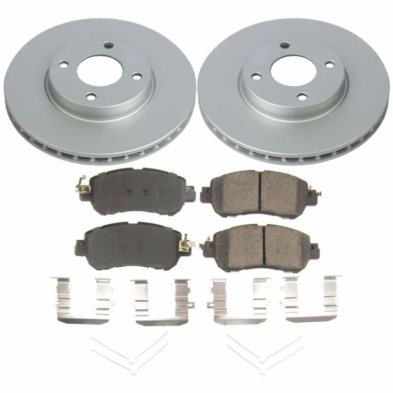 PowerStop Front Z17 Evolution Geomet Coated Brake Kit fits 2018-2024 Nissan Kicks / Versa