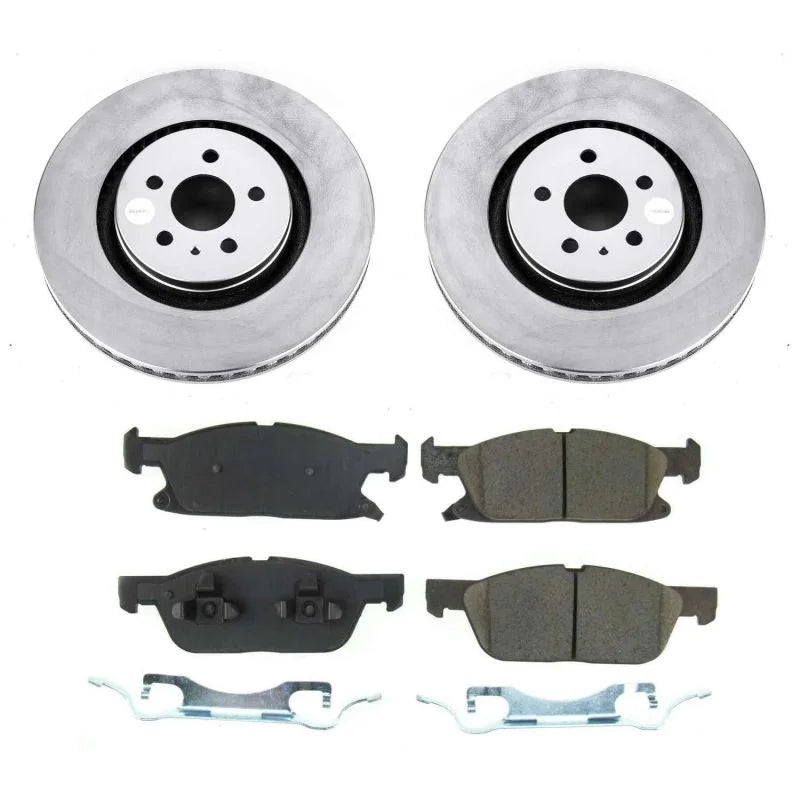 PowerStop Front Z17 Evolution Geomet Coated Brake Kit fits 2021-2022 Ford Edge SE / 2019-2022 Ford Edge ST / 2019 Ford Edg...