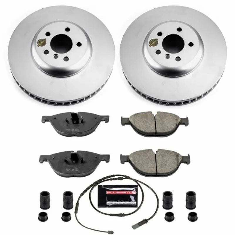 PowerStop Front Z17 Evolution Geomet Coated Brake Kit fits BMW 550I / 2010-2015 BMW 550I GT / 2010-2017 BMW 550I GT xDrive...
