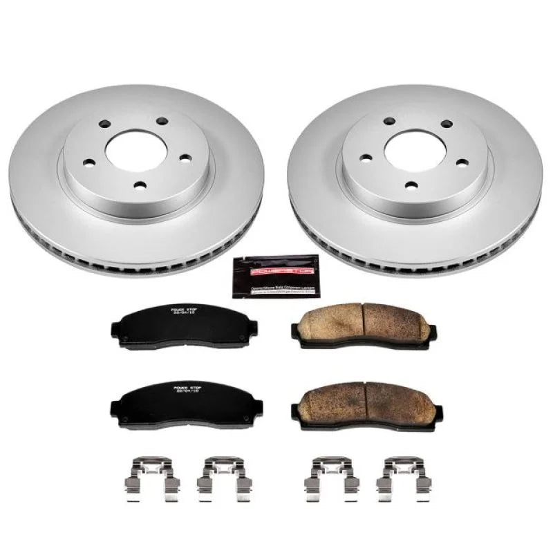 PowerStop Front Z17 Evolution Geomet Coated Brake Kit fits Chevrolet Equinox / 2005 2006 Chevrolet Equinox LS / 2006 Ponti...