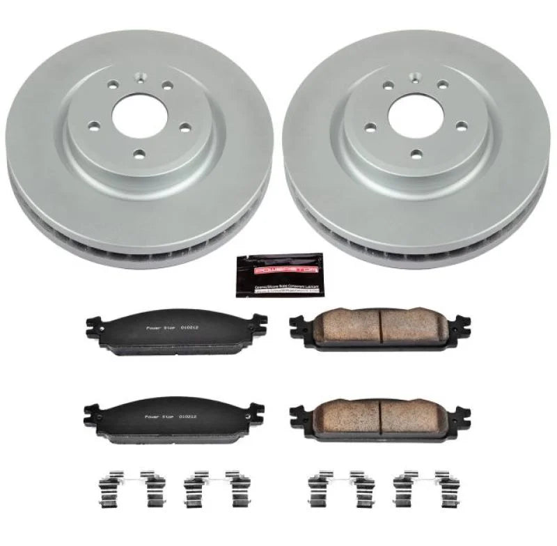 PowerStop Front Z17 Evolution Geomet Coated Brake Kit fits Ford Flex / 2009-2011 Ford Flex LIMITED / 2011 Ford Flex Titani...