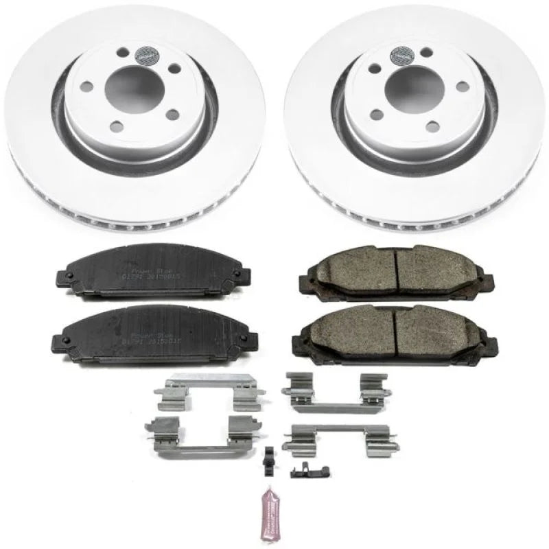 PowerStop Front Z17 Evolution Geomet Coated Brake Kit fits Ford Mustang / 2015-2020 Ford Mustang ECOBOOST / 2015-2017 Ford...