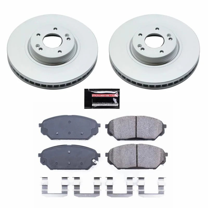 PowerStop Front Z17 Evolution Geomet Coated Brake Kit fits Hyundai Veracruz / 2007-2012 Hyundai Veracruz Gls / 2007-2008 H...