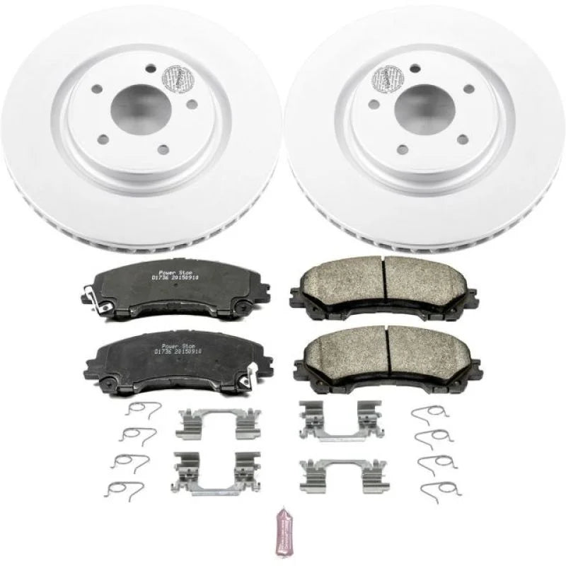 PowerStop Front Z17 Evolution Geomet Coated Brake Kit fits Nissan Rogue / 2014-2017 Nissan Rogue S / 2017-2019 Nissan Rogu...