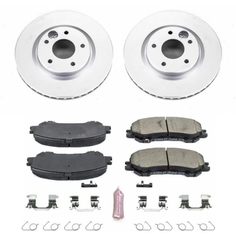 PowerStop Front Z17 Evolution Geomet Coated Brake Kit fits Nissan Rogue / 2014-2020 Nissan Rogue S / 2017-2022 Nissan Rogu...