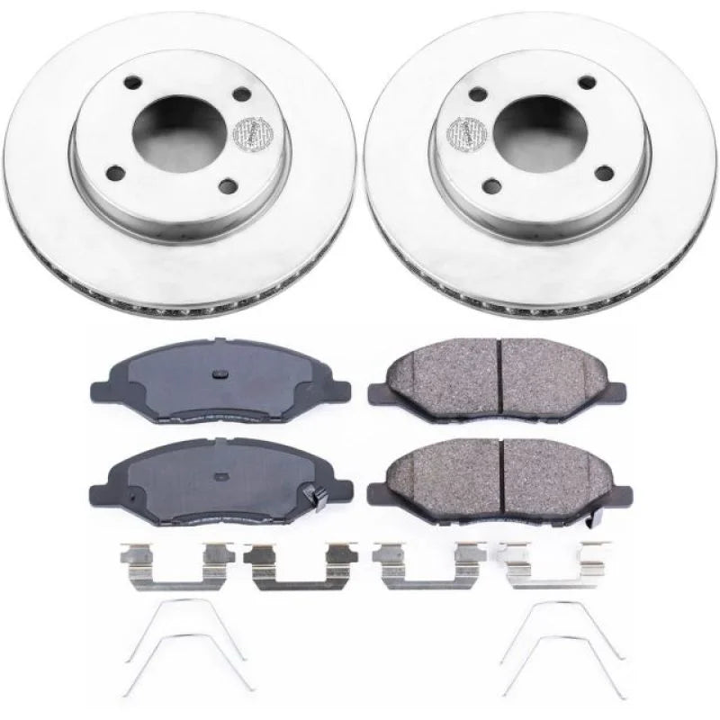 PowerStop Front Z17 Evolution Geomet Coated Brake Kit fits Nissan Versa / 2009-2011 Nissan Versa 1.6 - Main Product View