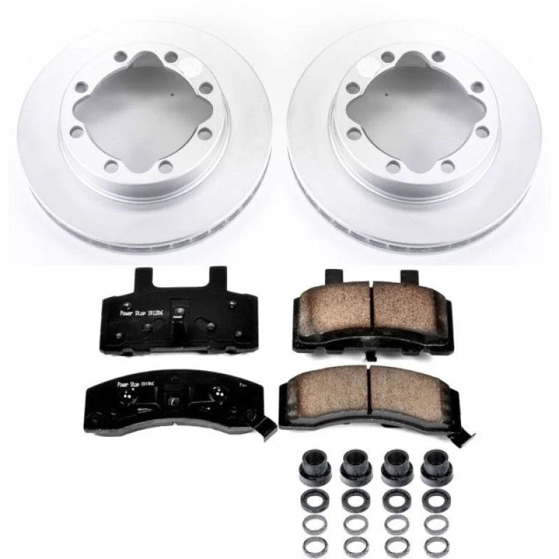 PowerStop Front Z17 Geomet Coated Brake Kit fits 1500 Chevrolet K1500 / 1994-1999 Chevrolet K1500 Suburban / 1988-2000 Che...