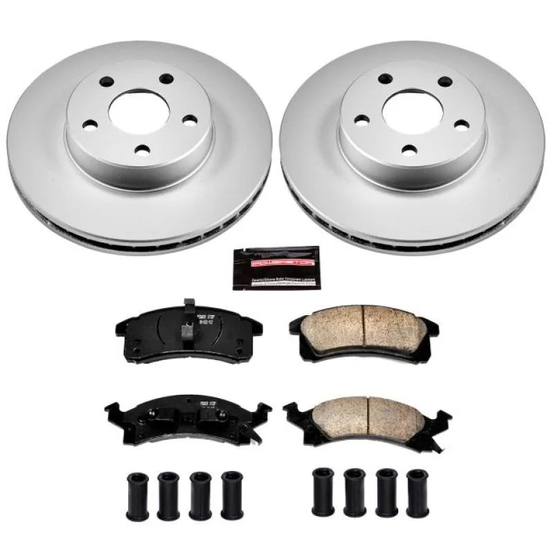 PowerStop Front Z17 Geomet Coated Brake Kit fits 1990-1997 Buick Skylark / 1990-1998 Buick Skylark Custom / 1992-1996 Chev...