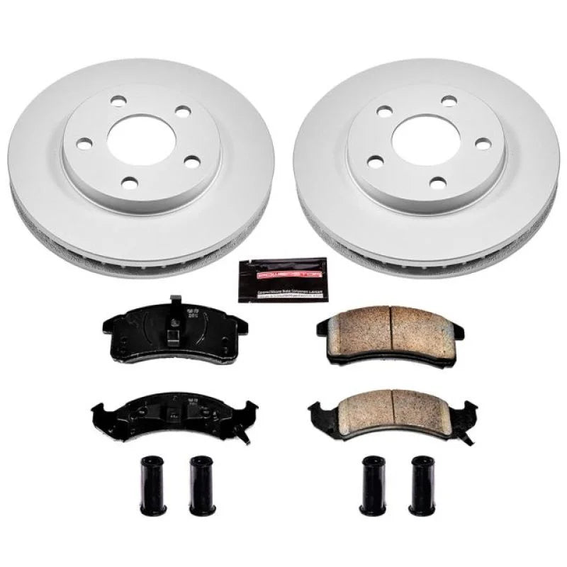 PowerStop Front Z17 Geomet Coated Brake Kit fits 1992 1993 Buick LeSabre / 1992 1993 Buick LeSabre Custom / 1991-1993 Buic...