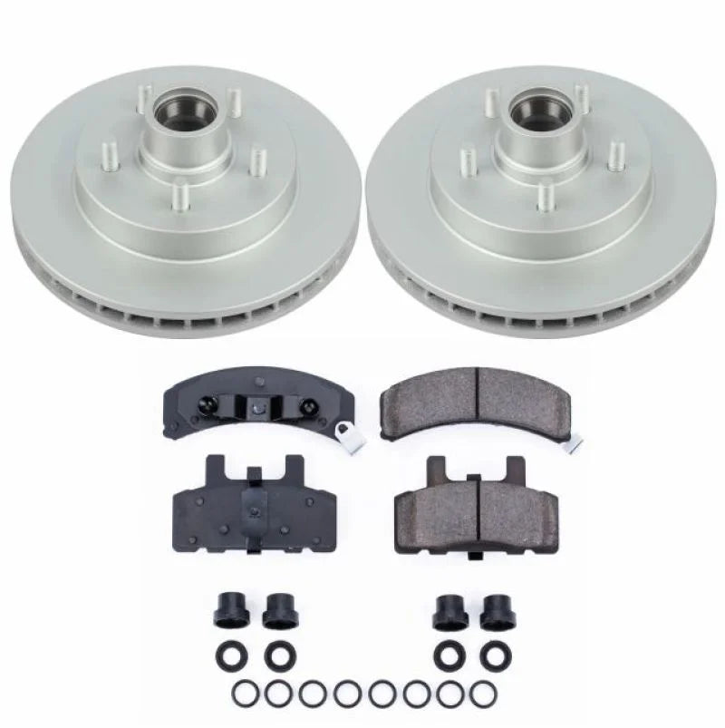 PowerStop Front Z17 Geomet Coated Brake Kit fits 1995-1999 Chevrolet C1500 / 1992-1999 Chevrolet C1500 Suburban / 1996-200...